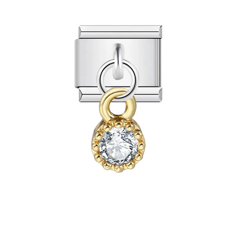 URING New Italian Charm Bracelet Pendant Series Shell Imitation Pearl Heart Personalized Assembly Chain Y2k DIY Making Jewelry