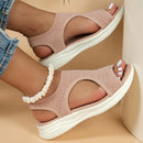 Women's Shoes Summer 2024 Comfort Casual Sport Sandals Women Beach Wedge Sandals Women Platform Sandals Roman Sandals Plus Size