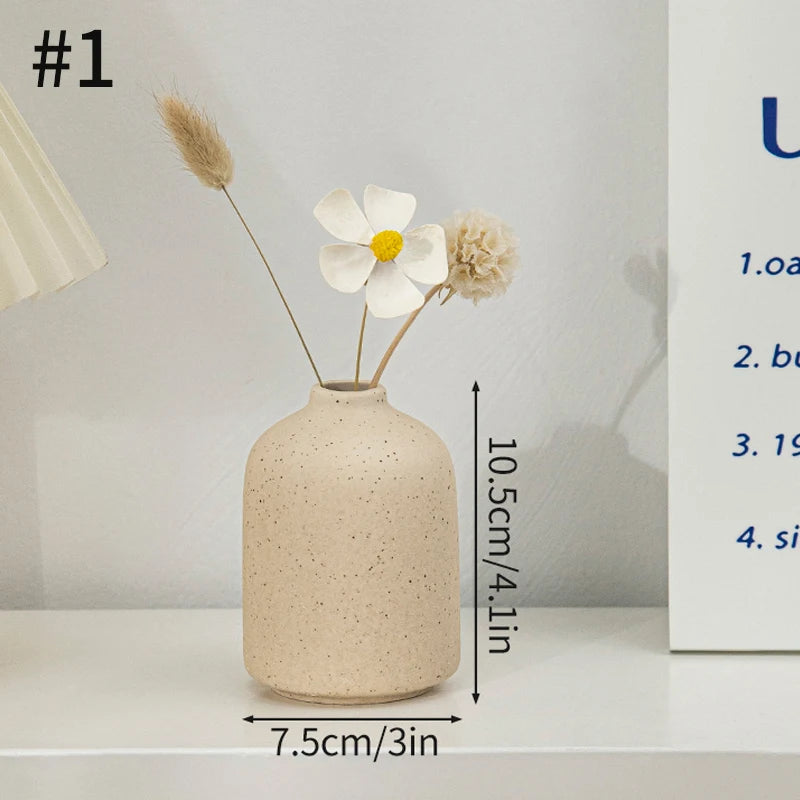 Ceramic Fired Vases, Hydroponic Dried Flower Utensils, Ornaments, Home Living Room Tables, Decorative Vases, Shaped Ceramic Vases