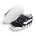 Zapatos Meckior para bebé niño y niña, zapatillas de lona con suela de goma antideslizante y diseño de rayas a cuadros, para primeros pasos, zapatos casuales unisex para bebé.
