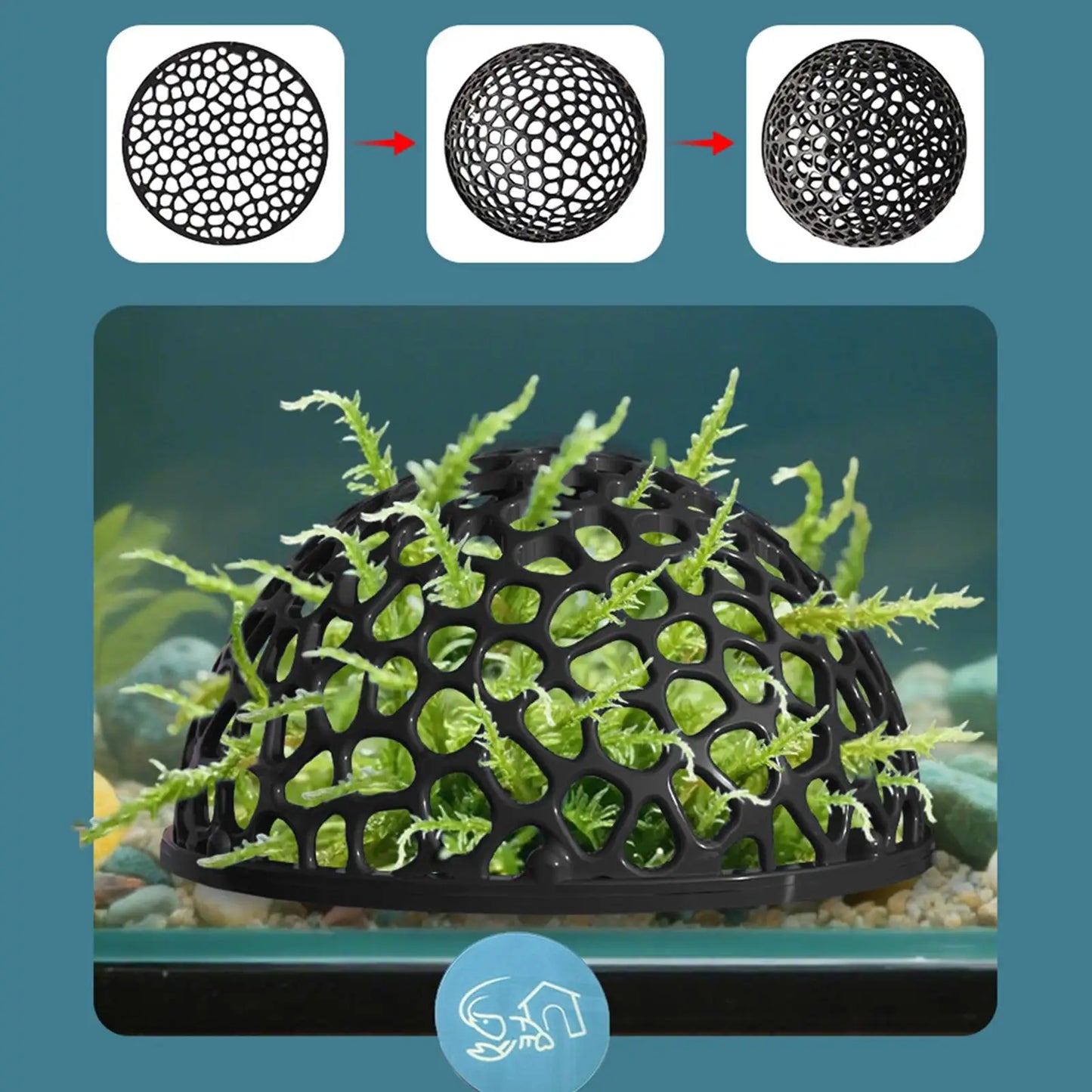 Aquarium shrimp house Cave Mini Porous Betta House Fish Hiding Spots Shrimp Shelter Shrimp breeding nest for Aquatic Decor