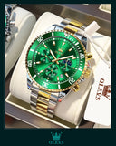 OLEVS Watch Men Top Brand Luxury Gold Quartz Military Watches Waterproof Date Luminous Stainless Steel Chronograph Clock Reloj