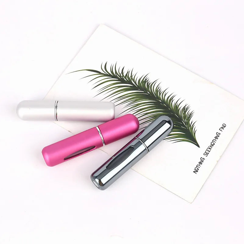 5/8ml Perfume Atomizer Portable Liquid Container For Cosmetics Traveling Mini Aluminum Spray Alcochol Empty Refillable Bottle