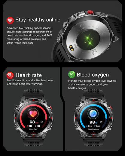 Forerunner 570 GPS Smart Watch 3ATM Waterproof  AMOLED Screen MULTI-BAND GNSS Compass Altimeter Flashlight Sports Smartwatch Men