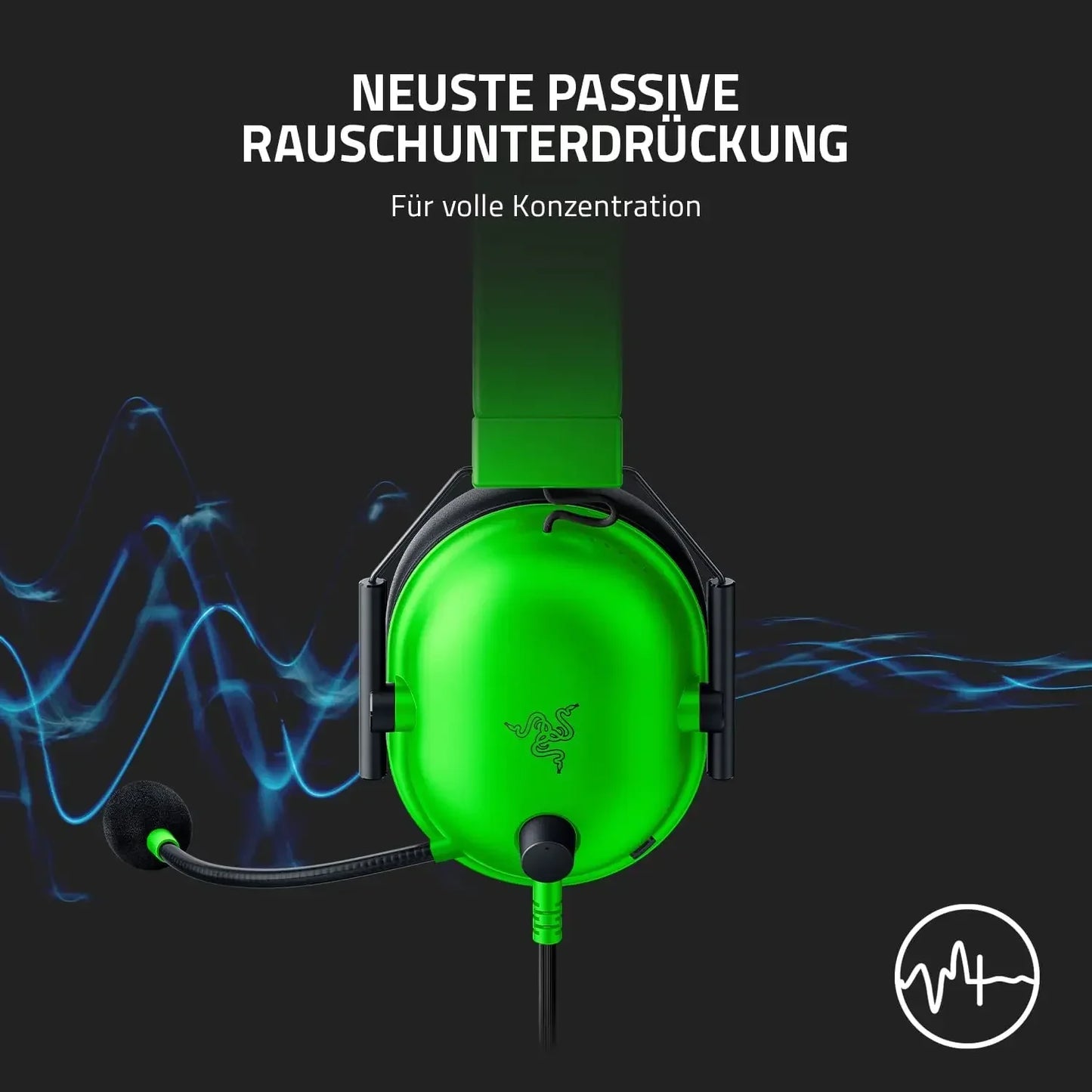 Auriculares con cable para eSports Razer BlackShark V2 X: cancelación de ruido pasiva avanzada, sonido envolvente 7.1 y micrófono cardioide hiperclaro.