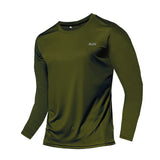 Long and Short-Sleeved T-Shirt Fitness Sports Tops Morning Running Ice Silk Quick Dry Outdoor Mountaineering Gym Clothing Men