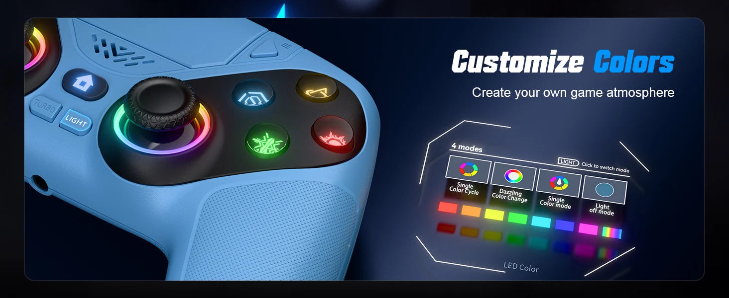 Gamepad For Playstation 5 Wireless Controller PS5 Console Gaming Controller With Turbo Dual Sense Vibrate Programming