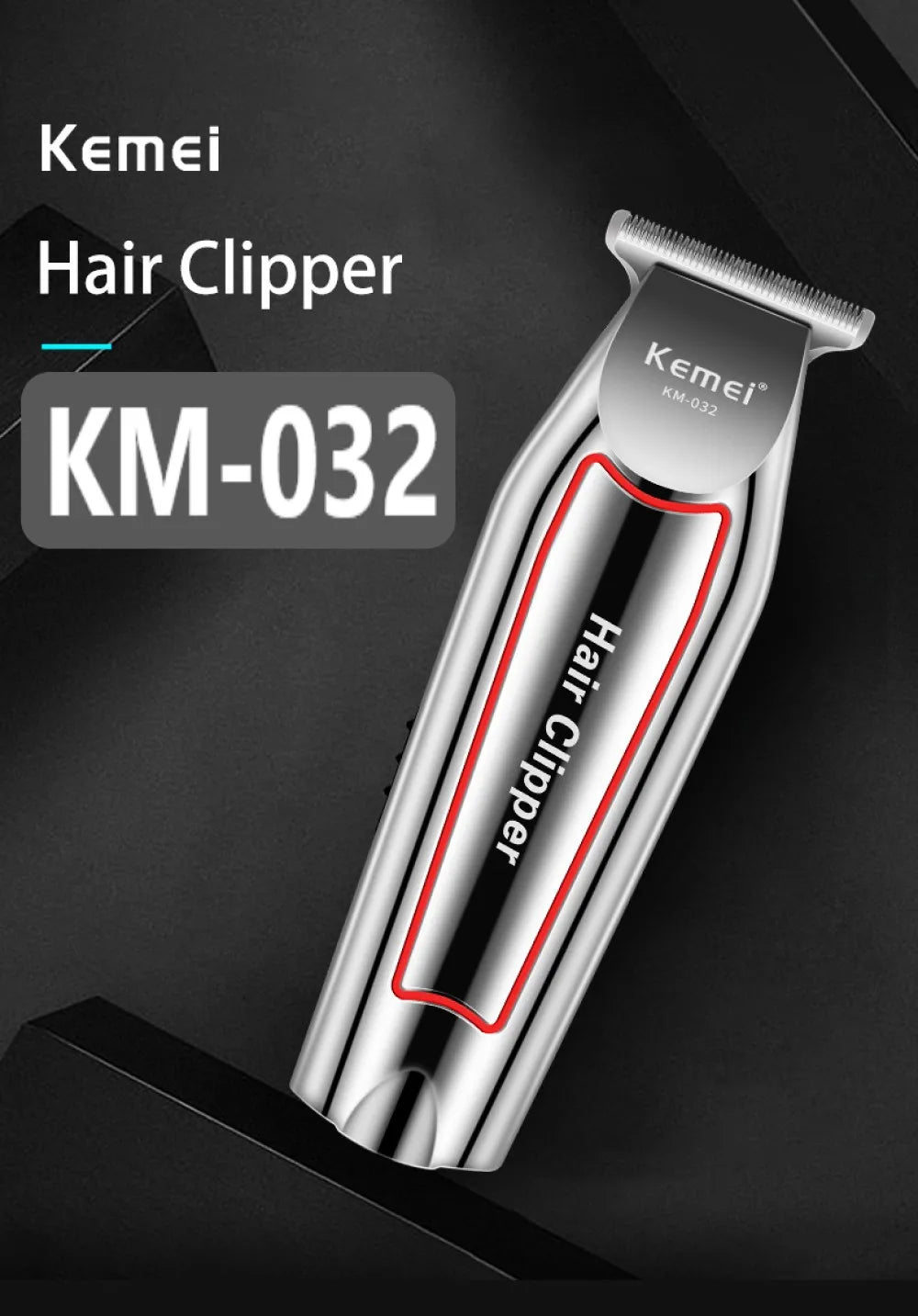 Kemei Professional Hair Trimmer Electric Beard Trimmer For Men Hair Clipper Hair Cutter Machine Haircut Grooming Kit KM-032