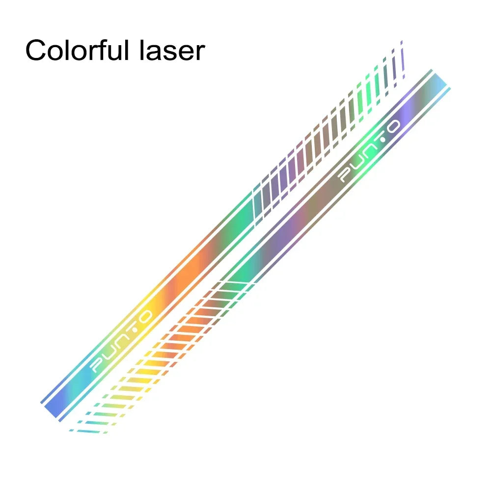 2pcs Car Long Side Stripes Stickers DIY Auto Vinyl Film Decals For FIAT Punto DIY Automobiles Decoration Car Tuning Accessories