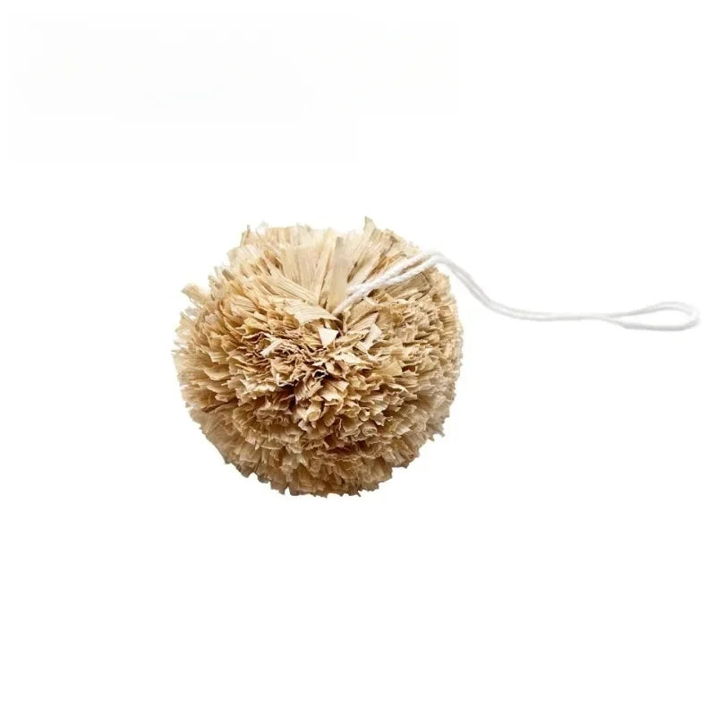Natural Grass Chew Ball Toy for Guinea Pigs, Rabbits & Hamsters - Interactive Braided Small Animal Toys with Safe Edible Fibers