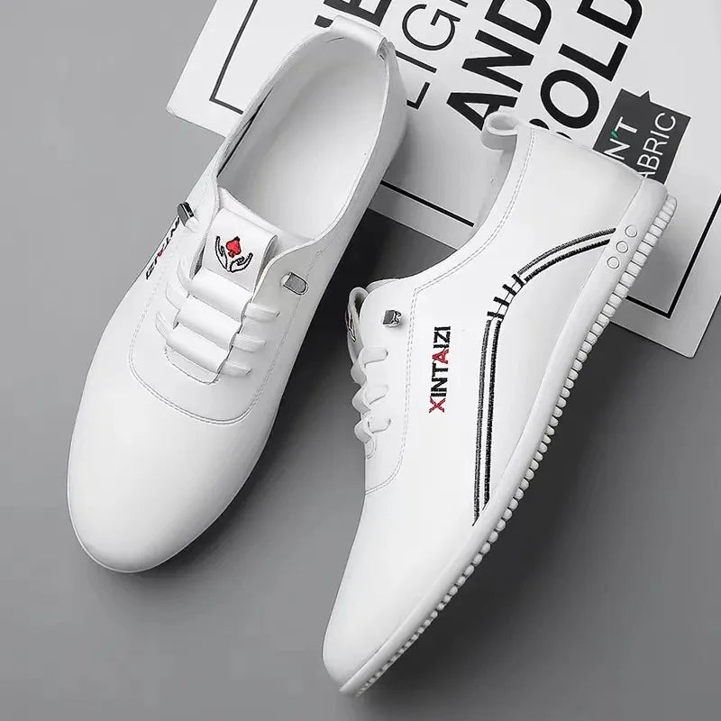 2024 New Casual Shoes for Men Fashion Lightweight Men Walking Shoes Comfortable Slip-on Loafers Outdoor All-Match Men Flat Shoes