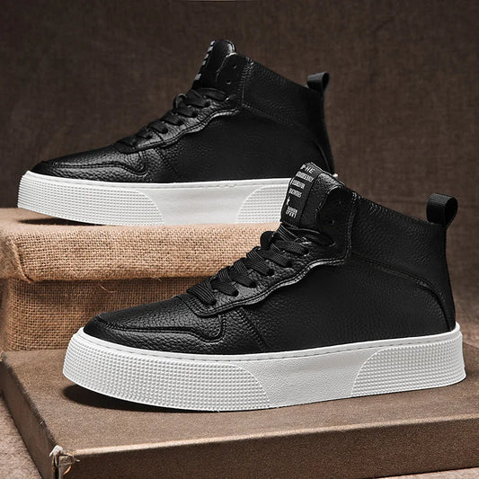IGxx Zapatos altos con cremallera y cordones de cuero para hombre, botines punk para hombre, zapatos con cierre de velcro, blancos, indestructibles, lacoste