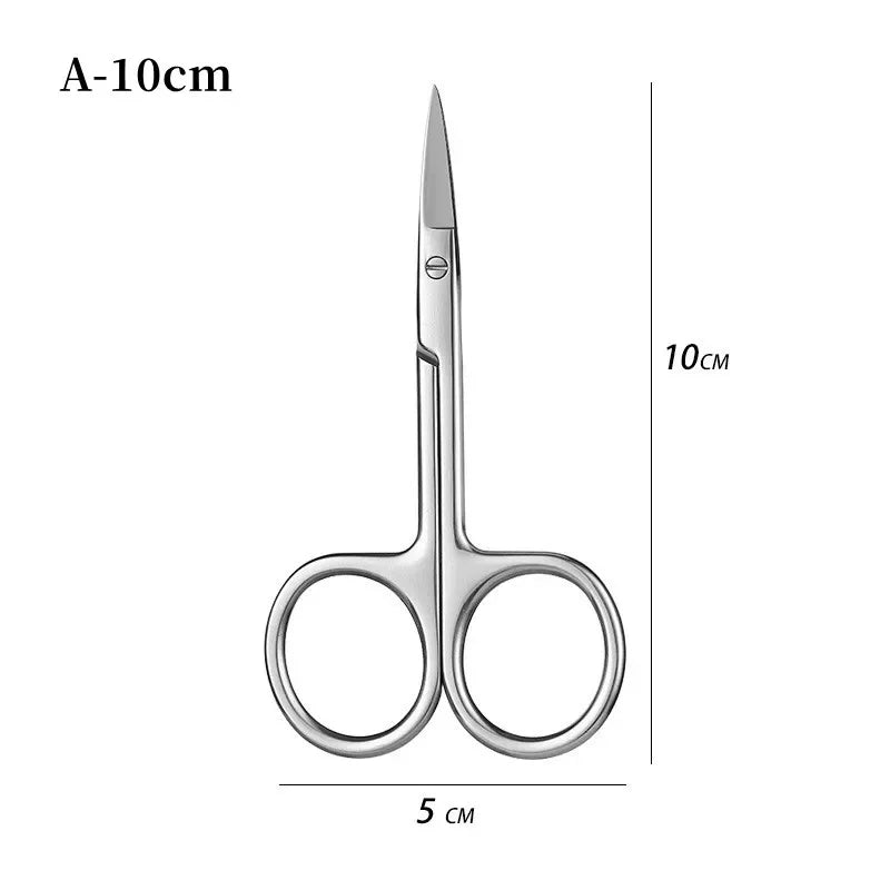 Instrumentos quirúrgicos de acero inoxidable con punta recta y curva, para suturar tejidos, tijeras, equipo médico de emergencia para campo.