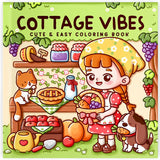 Cozy Atmosphere Relaxing Coloring Book for Adults and Teens Bold Easy-to-follow Patterns and Girl Moments