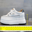 Fujin 9cm Cow Suede Genuine Leather Women Vulcanized Shoes Platform Wedge Skate Boarding High Brand Heels Casual Summer Shoes