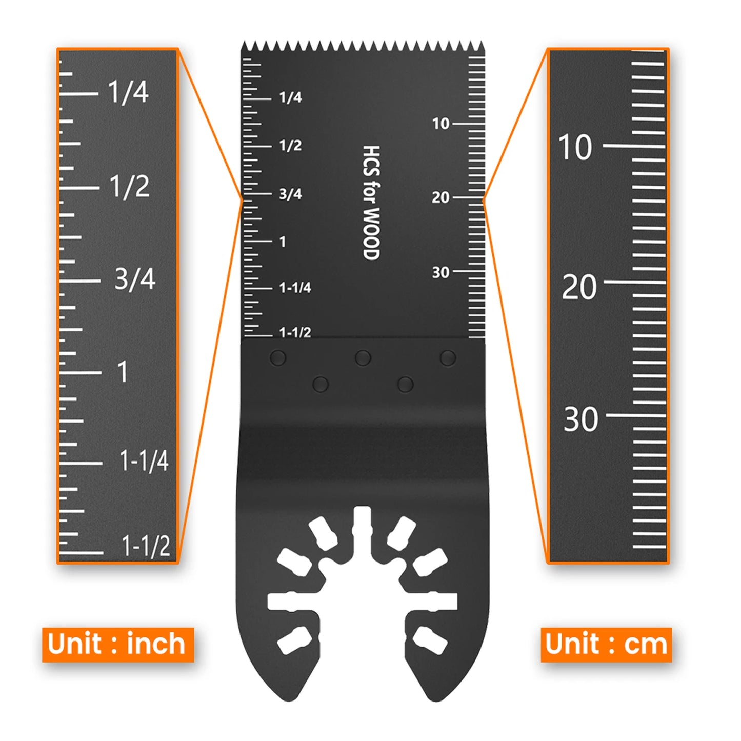 10/60/100Pcs Oscillating Saw Blade Multi Tools Blades Multi-Function Renovator Cutter Blade For Wood Metal Fast Cutting Blade