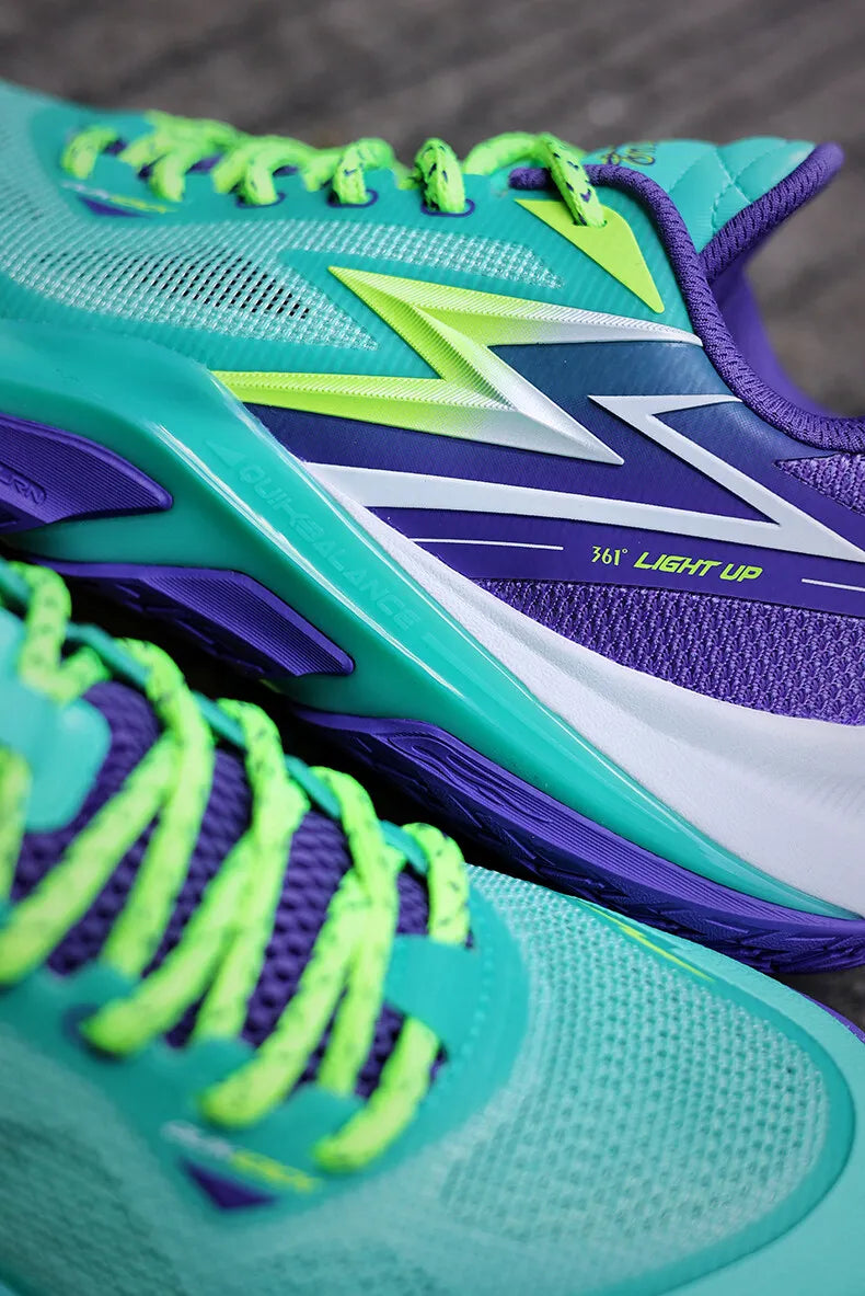 361 Degrees Men's Basketball Shoes LIGHT UP 1 Breathable stable Traction Protect Antiskid Sportswear Training Male 572431111