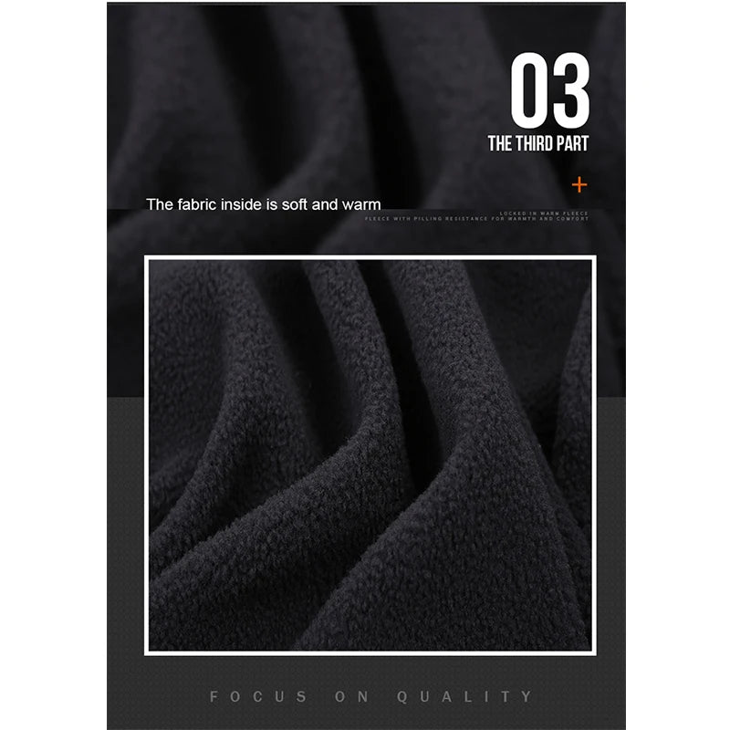 TRVLWEGO Winter Men Camping Hiking Pants Travel Soft Shell Warm Waterproof Fleece Windproof Outdoor Skiing Trekking Trousers