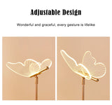 Butterfly Led Table Lamp Retro Gold Acrylic Desk Lamps Hotel Villa Art For Living Room Bedside Desktop Decor Led Night Lights