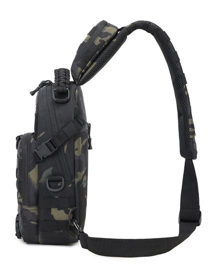 Camping Chest Bag Tactical Backpack for Men Sport Shoulder Outdoor Hiking Climbing Cycling Fishing Travel MOLLE Sling Fanny Pack