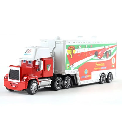 Disney Pixar Cars 2 3 Juguetes Rayo McQueen Camión Jackson Storm Tío Mack 1:55 Camión de fundición Modelo de remolque Niño niños Regalo