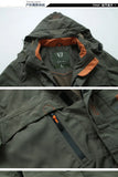 Chaqueta táctica cortavientos para hombre, impermeable, con capucha, para exteriores, deportiva, militar, talla europea, S-5XL, para escalada de campo, ropa fina