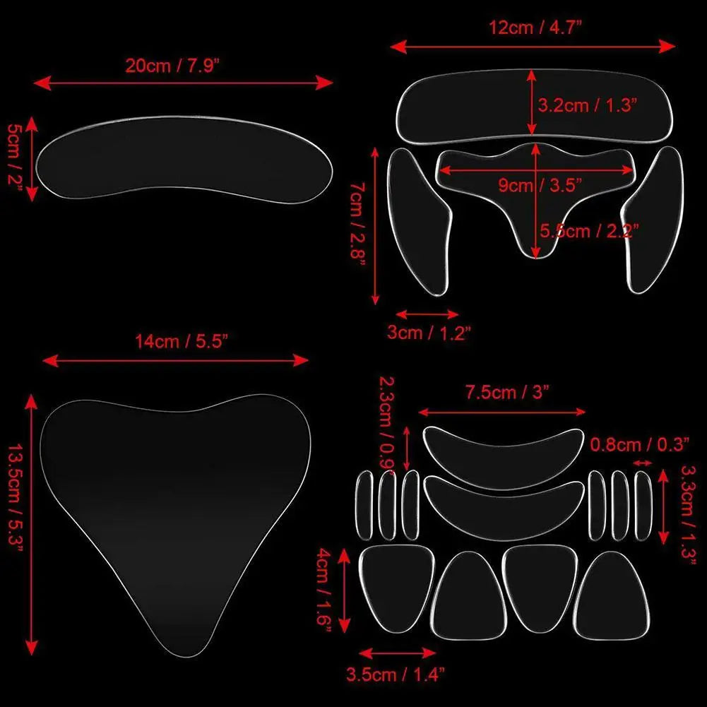 16/18PCS Silicone Anti-wrinkle Patch Skin Care Sticker Pad Suit Firming Wrinkle-removing Anti-wrinkle Beauty Patch For Chest