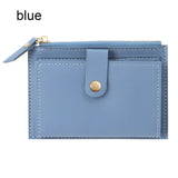 Cute Fashion PU Leather Mini Coin Purse Women Solid Color Credit Card Holder Bags Small Wallet Money Bag Purse Card Holder
