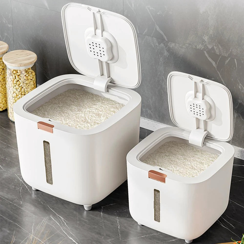 Insect-Proof Moisture-Proof Rice Box Grain Sealed Jar Kitchen Container 5/10KG Storage Kitchen Container Storage Box with Lid