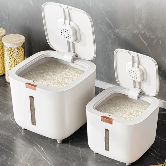 Insect-Proof Moisture-Proof Rice Box Grain Sealed Jar Kitchen Container 5/10KG Storage Kitchen Container Storage Box with Lid