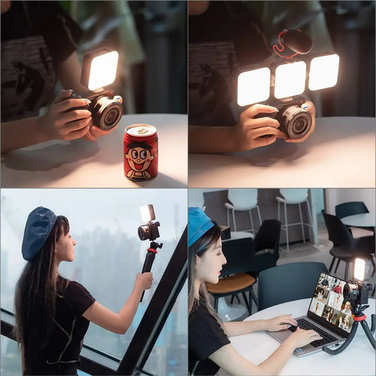 Luz de video SmallRig, luz portátil para cámara, 96 LED para iluminación de video y fotografía, recargable, 2200 mAh, CRI 95+, 2700-6500 K