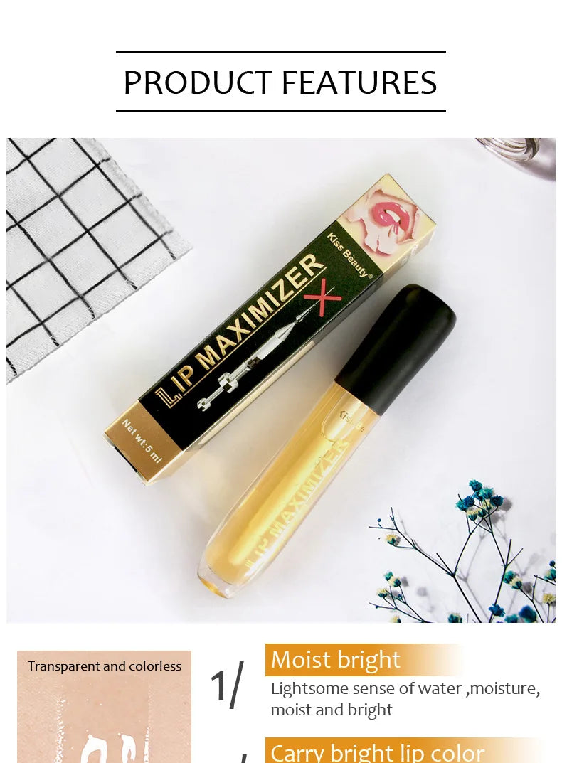 Long Lasting Lip Plumper Oil Serum Instant Volumising Essence Oil Moisturize Repair Lip Fine Lines Increases Elasticity Sexy Lip