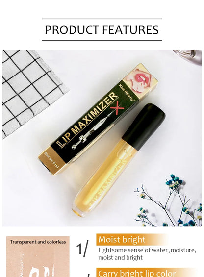 Long Lasting Lip Plumper Oil Serum Instant Volumising Essence Oil Moisturize Repair Lip Fine Lines Increases Elasticity Sexy Lip
