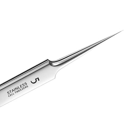 German Ultra-fine No. 5 Cell Pimples Blackhead Clip Tweezers Beauty Salon Special Scraping & Closing Artifact Acne Needle Tool