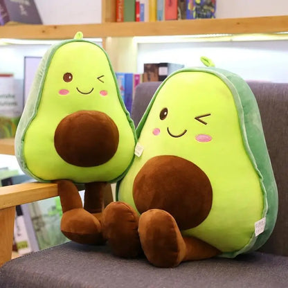 30 45 60CM Cute Avocado Stuffed Plush Pillow Toys Kids Filled Doll Fruit Cushion Soft Plush Doll Toy Baby Girl Birthday Gift
