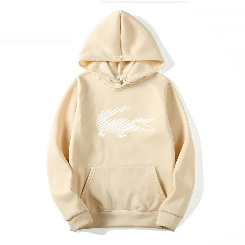 Men's and Women's Hoodie Sweatshirt Fashion Print Black Gray Pink Hooded Hip Hop Wool Hoodie Men's Brand Hoodie Street Clothing