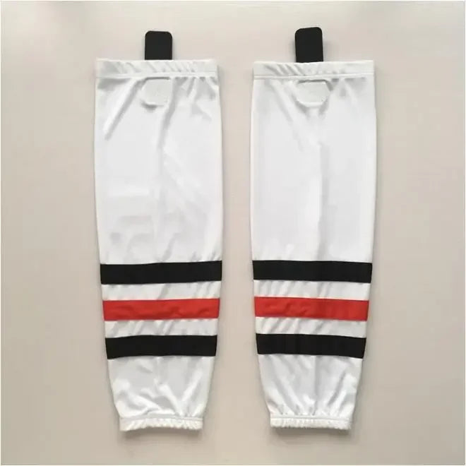 1 Pair Multiple Colors Knit Ice Hockey Socks 100% Polyester Team Training Socks Practice Socks Hockey Equipment Sports Sock