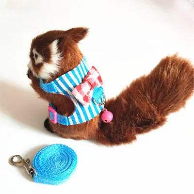 Lovely Hamster Clothes Small Animal Clothing Accessories Rabbit Totoro Clothes Vest Guinea Pig Outdoor Leash Christmas Pet Items