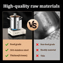 Deep Frying Pot Stainless Steel Fryer Pan Fry Pot with Basket and Lid Food Grade Deep Fryer Chicken Fried Chicken Cooking Tools