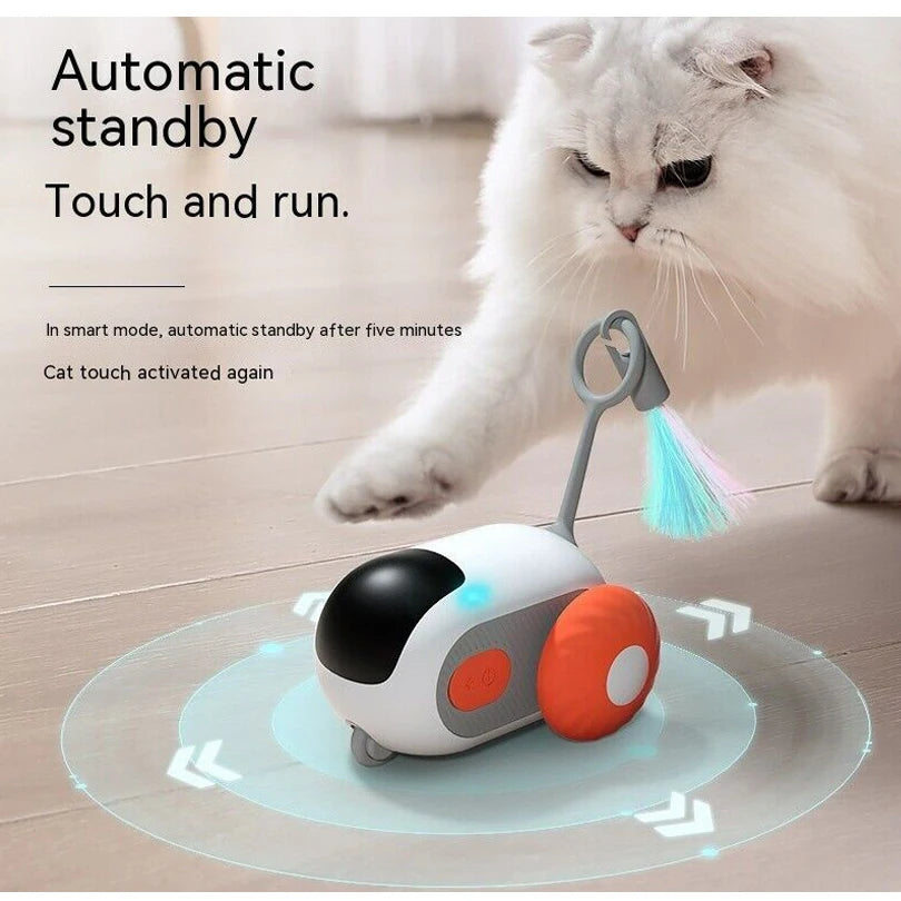 Juguete interactivo inteligente para gatos con gravedad para mascotas, automático, con movimiento y control remoto, para interiores, con forma de pelota, para perros.
