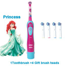Oral B Electric Toothbrush Soft Bristle Protect Gum for Kid Waterproof Timer Teeth Brush with Extra Supplement Brush Head Refill