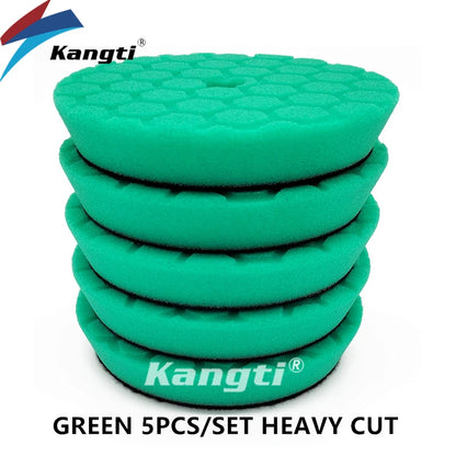 5 (125mm)/6 (150mm) Inch Car Waxing Buffing Pad Germany Foam Polishing Disc Auto Care Repair Tools Wax Pads for Car Detailing