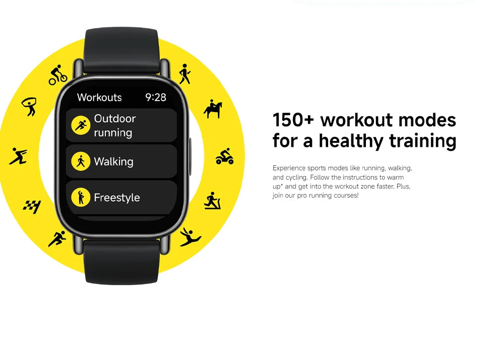 Global Version Xiaomi Redmi Watch 5 Lite 1.96" AMOLED up to 18 days battery built-in GNSS 150+ modes smart watch Bluetooth® call