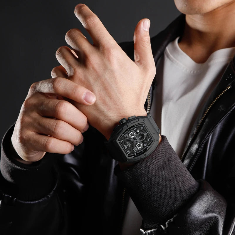 NAVIFORCE Luxury Brand Men Sports Watch Quartz 24 Hours Chronograph Waterproof Male Wristwatches Date Display Clock Reloj Hombre