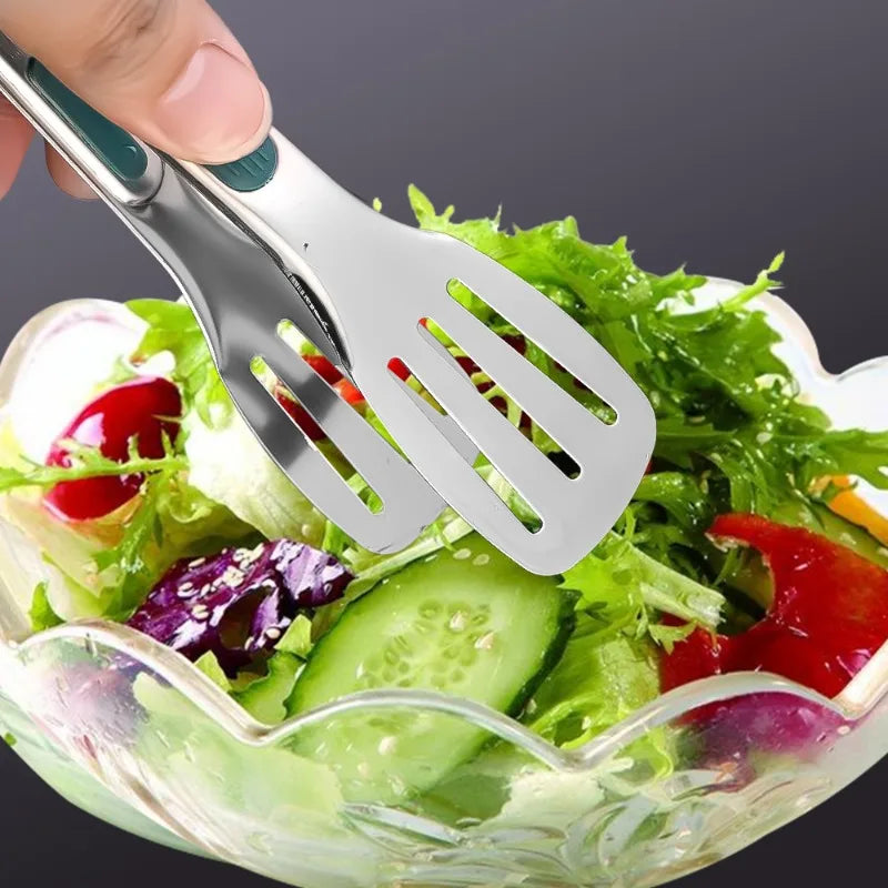 3/1Pcs Stainless Steel Food Tongs Meat Salad Bread Clip Barbecue Grill Buffet Clamp Non Slip Tongs Cooking Tools Kitchen Gadgets