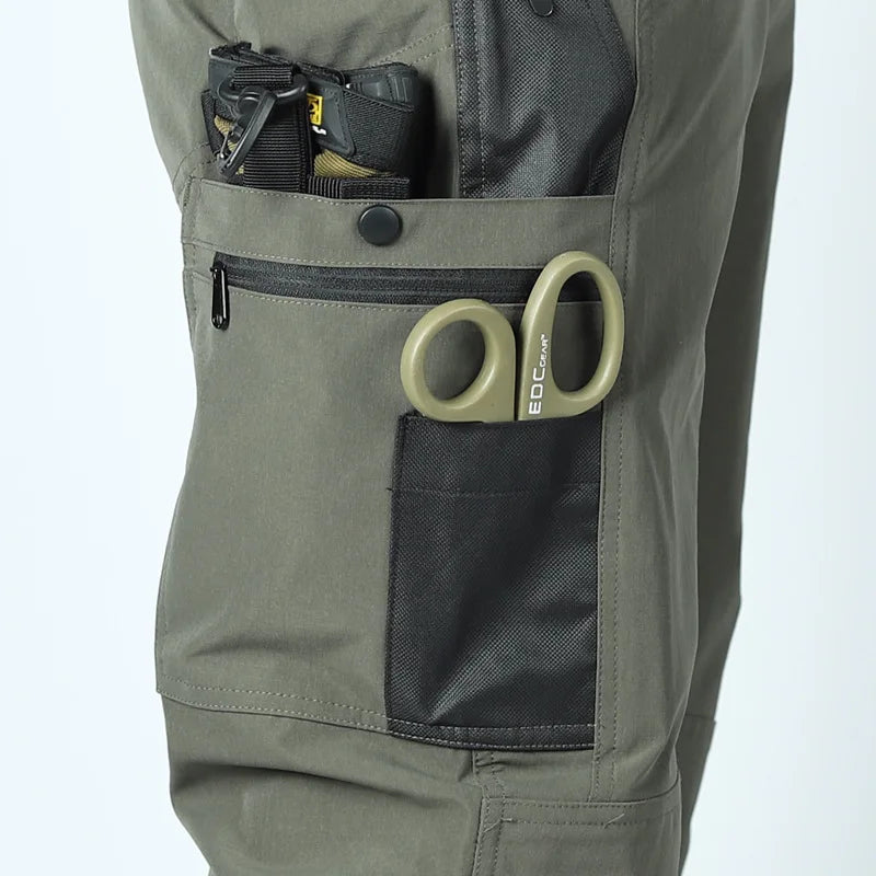 Men's Quick Dry Tactical Pants Water Resistant Outdoor Pants Lightweight Stretch Cargo Hiking Mountain Fishing Camping Pants
