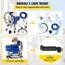 VEVOR Airless Spraying Machine Professional Ultra Silent Wall Paint Spray Gun 3000PSI-Pressure 2.5L/Minute-NoLoad Displacement