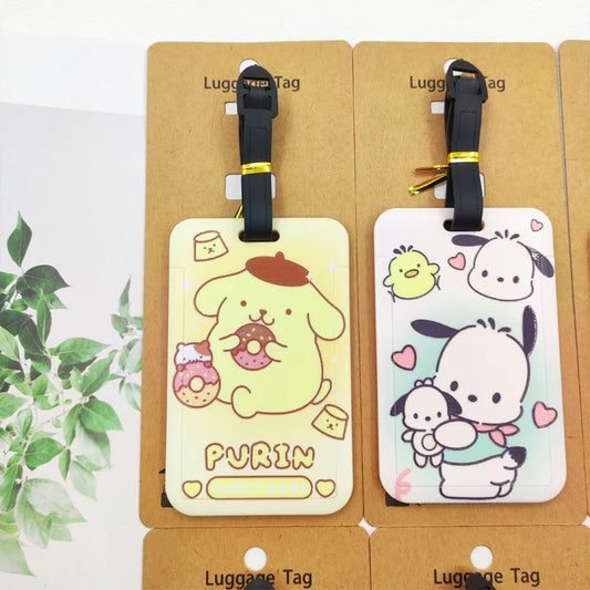 Hello Kitty Travel Luggage Tags Cute Suitcase ID Address Holder Baggage Boarding Tags Portable Label for Girls