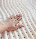 Natural Latex Mattress Topper with Cover Natural Rubber Pure Mattress Home Dormitory Soft Cushion Mat Queen Size Medium Firmness
