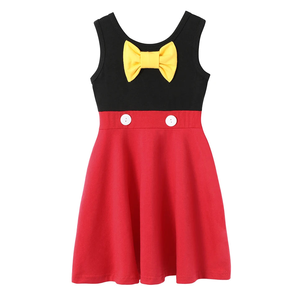 Vestido Casual Infantil para Meninas – Estilo Sereia/Rapunzel, Manga Curta, Alça em um Ombro Só, Fantasia de Princesa, Vestido Casual de Verão